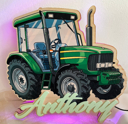 veileusse bois tracteur personnalisable a telecommande
