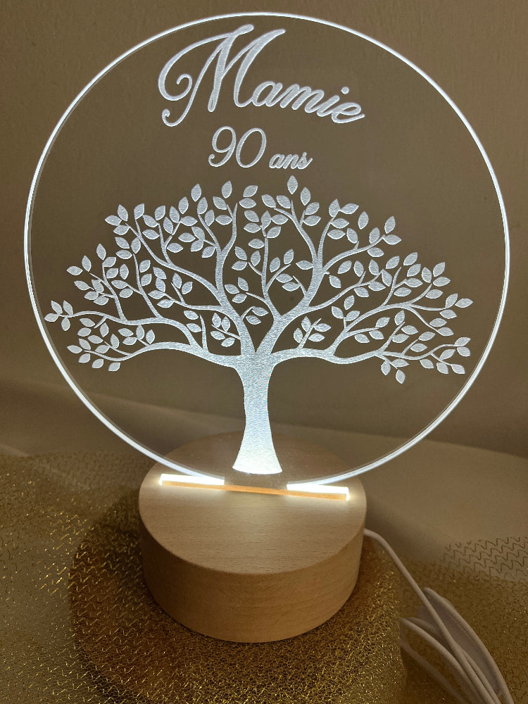 veilleuse arbre de vie mamie 90 ans