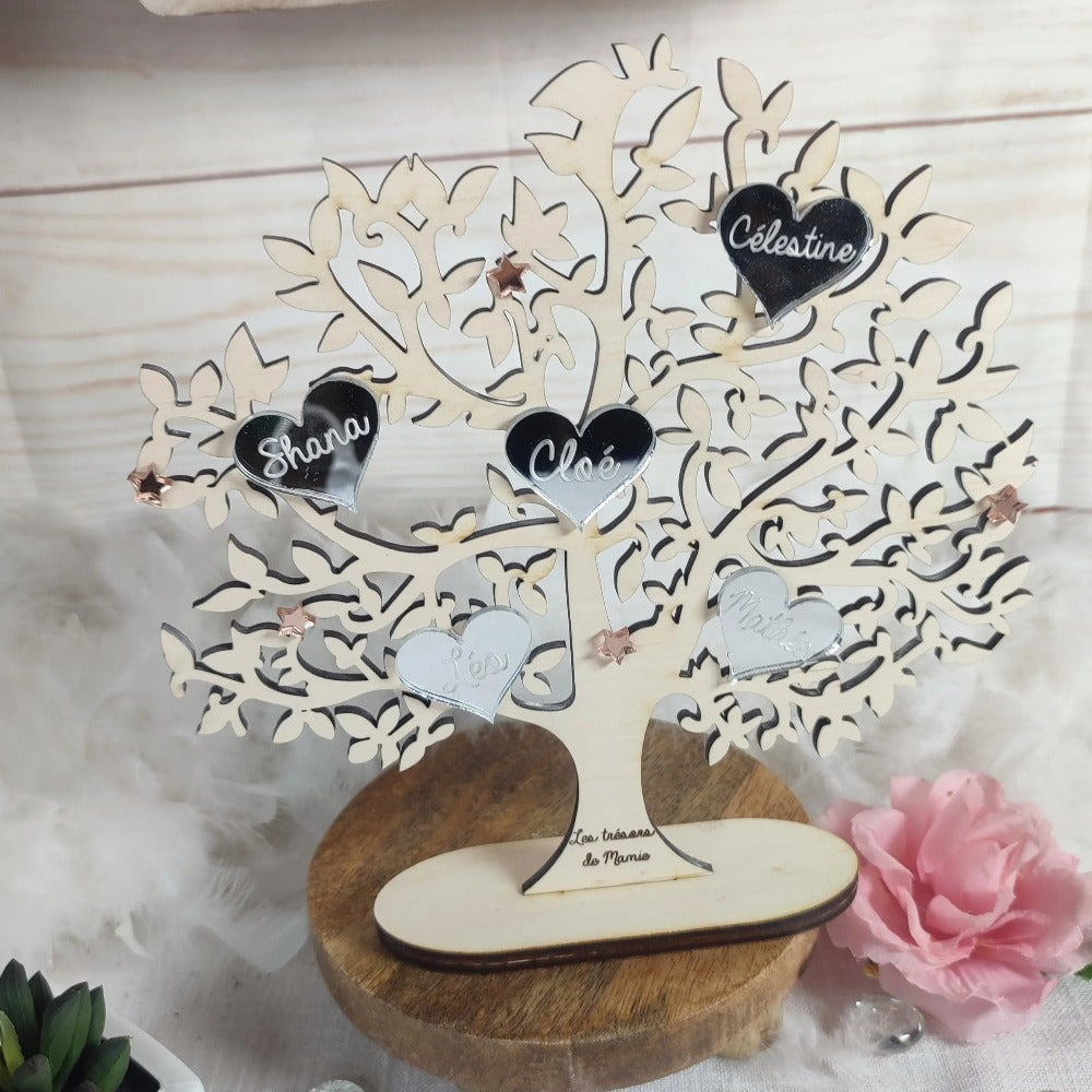 Arbre de famille pour mamie et maman Laurie Déco et lumières