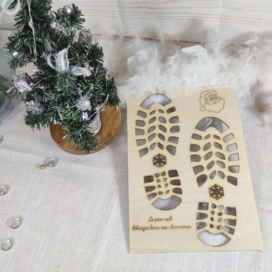 Les pieds du père Noël Laurie Déco et lumières