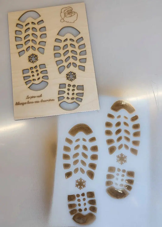 Les pieds du père Noël Laurie Déco et lumières