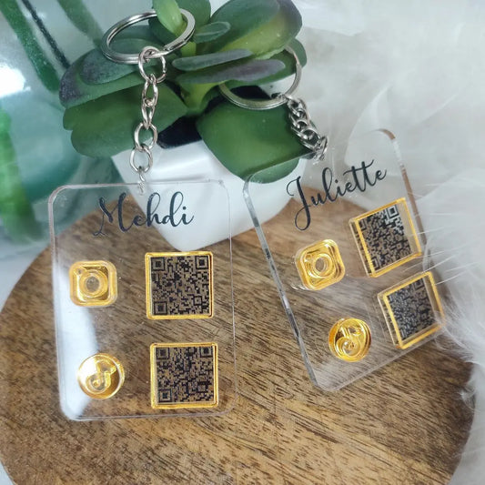Porte Clé influenceur QR Code Laurie Déco et lumières