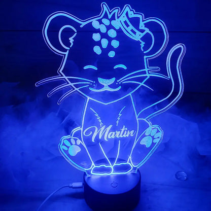 Veilleuse lionceau personnalisée Laurie Déco et lumières