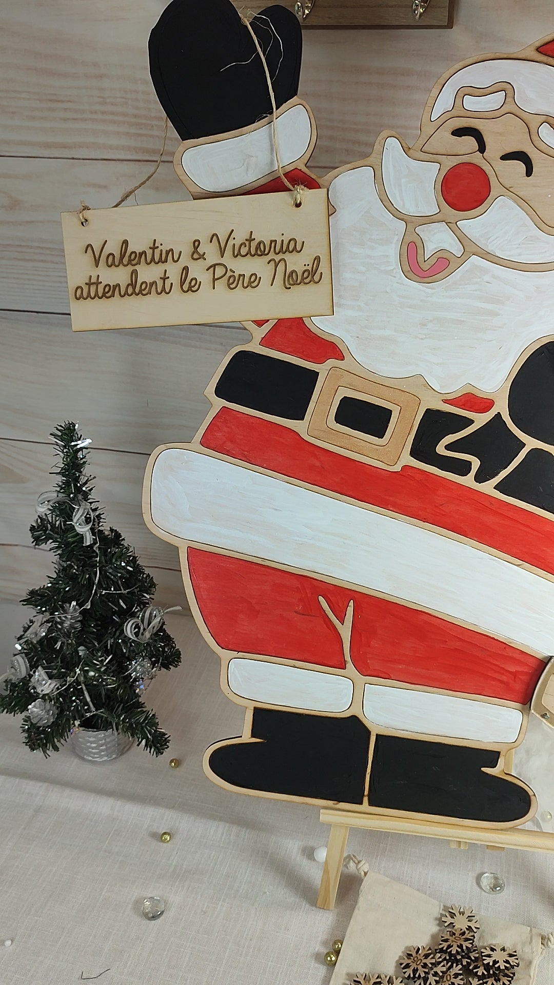 Calendrier de l'avent Père Noël personnalisé